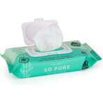 PETITE&MARS Wet wipes SO PURE bamboo biodegradable plastic free 56 pcs 1×56 pcs, wet wipes