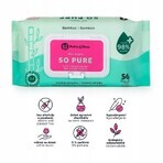 PETITE&MARS Wet wipes SO PURE bamboo biodegradable plastic free 56 pcs 1×56 pcs, wet wipes