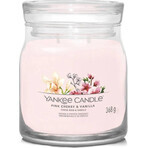 Yankee Candle Signature große Kerze Pink Cherry & Vanilla 1×567 g, Duftkerze