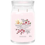 Yankee Candle Signature große Kerze Pink Cherry & Vanilla 1×567 g, Duftkerze