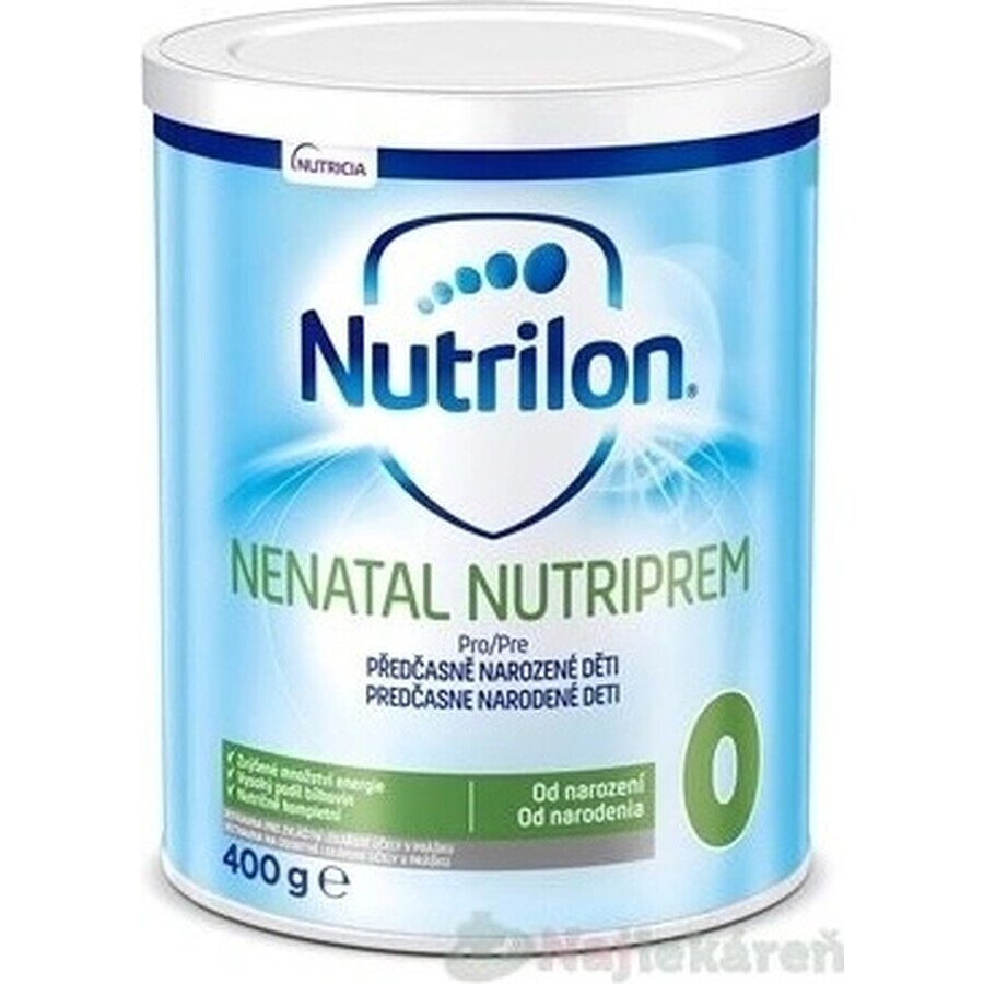 Nutrilon 0 NENATAL NUTRIPEM NENATAL 1×400 g, lait en poudre spécial (dès la naissance)