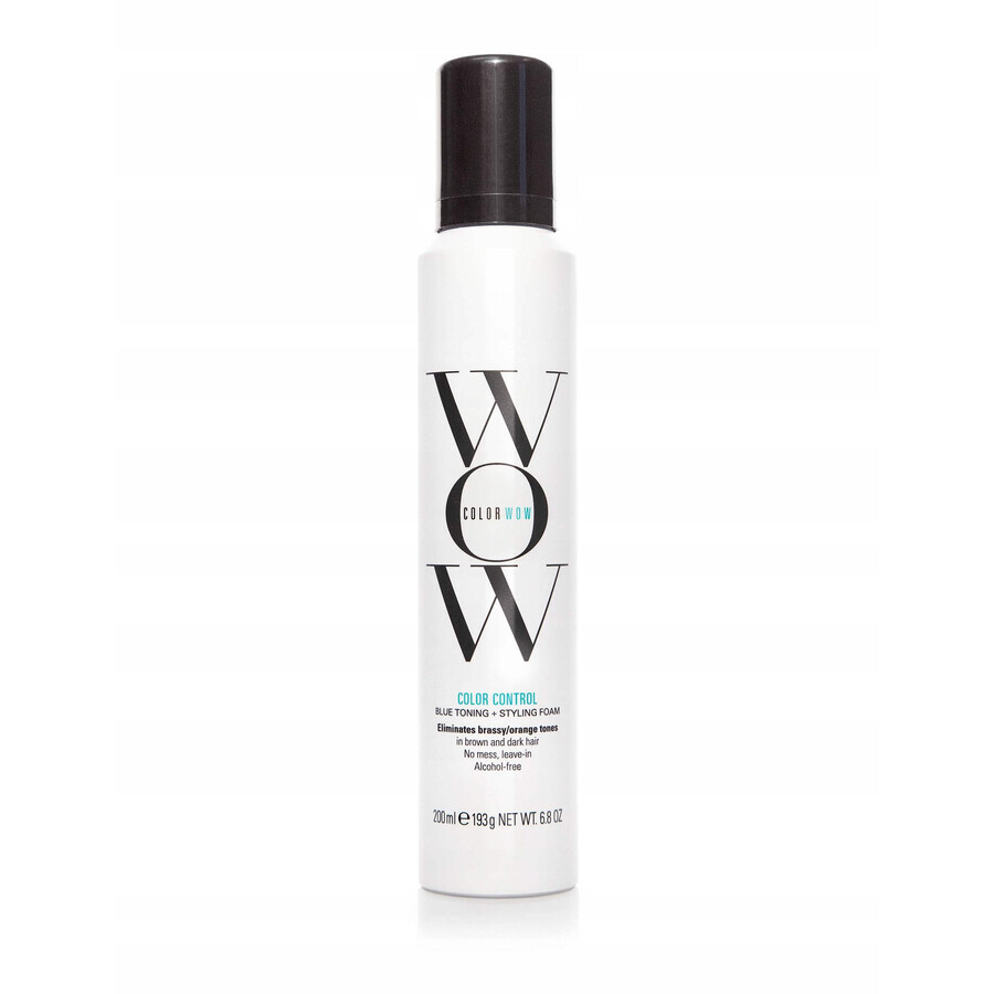 Colour Wow Colour Control Espuma de peinado con tinte azul 1×200 ml, espuma de peinado