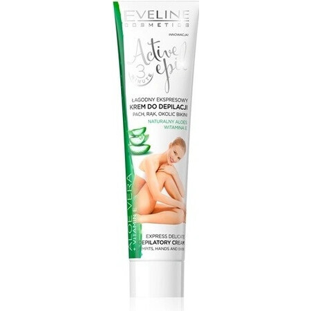 EVELINE ACTIVE EPIL ALOE VERA ALOE VERA SENSITIVE SKIN 1×125 ml, depilatory cream