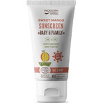 Wooden Spoon Lotion solaire pour le corps Mangue Baby & Family SPF 50 1×100 ml