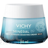 VICHY MINERAL89 100H cremă pentru promovarea hidratării - fără parfum 1×50 ml, cremă