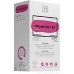 nesVITAMINS Vitamine D3 2000 I.U. + K2 70 μg 1×60 cps, voedingssupplement