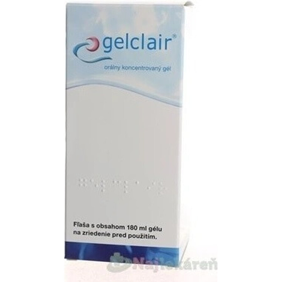 GELCLAIR GEL POUR L'ÉLIMINATION DU SENS GURGIQUE 1×180 ml, complément alimentaire