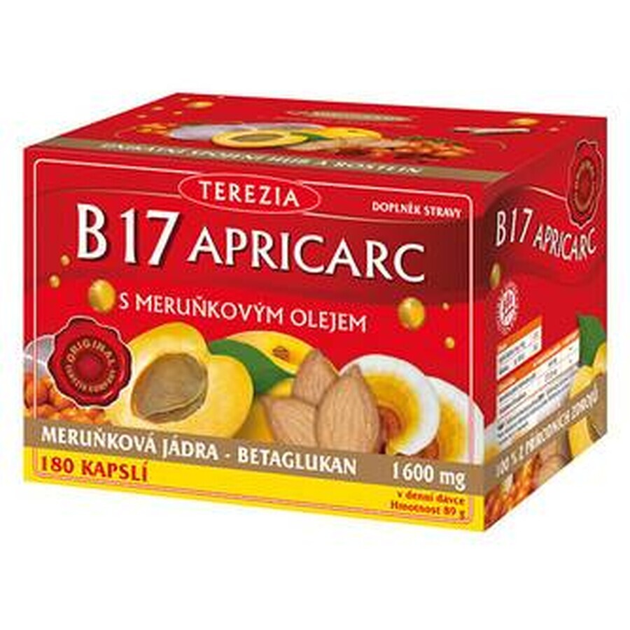 TEREZIA B17 APRICARC à l'huile d'abricot 1×180 cps, complément alimentaire