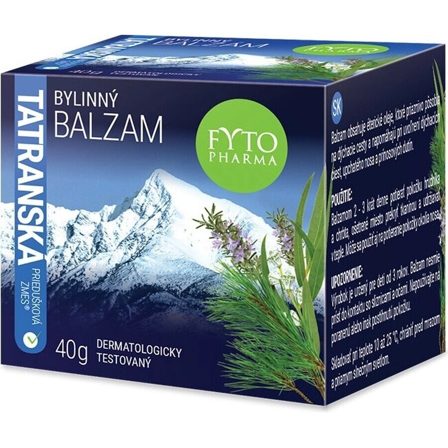 FYTO Tatra mélange de plantes pour les bronches BALM 1×40 g pour les rhumes