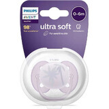 Philips AVENT Sucette Ultrasoft Premium 0-6m Violet 1 pce 1×1 pce, sucette