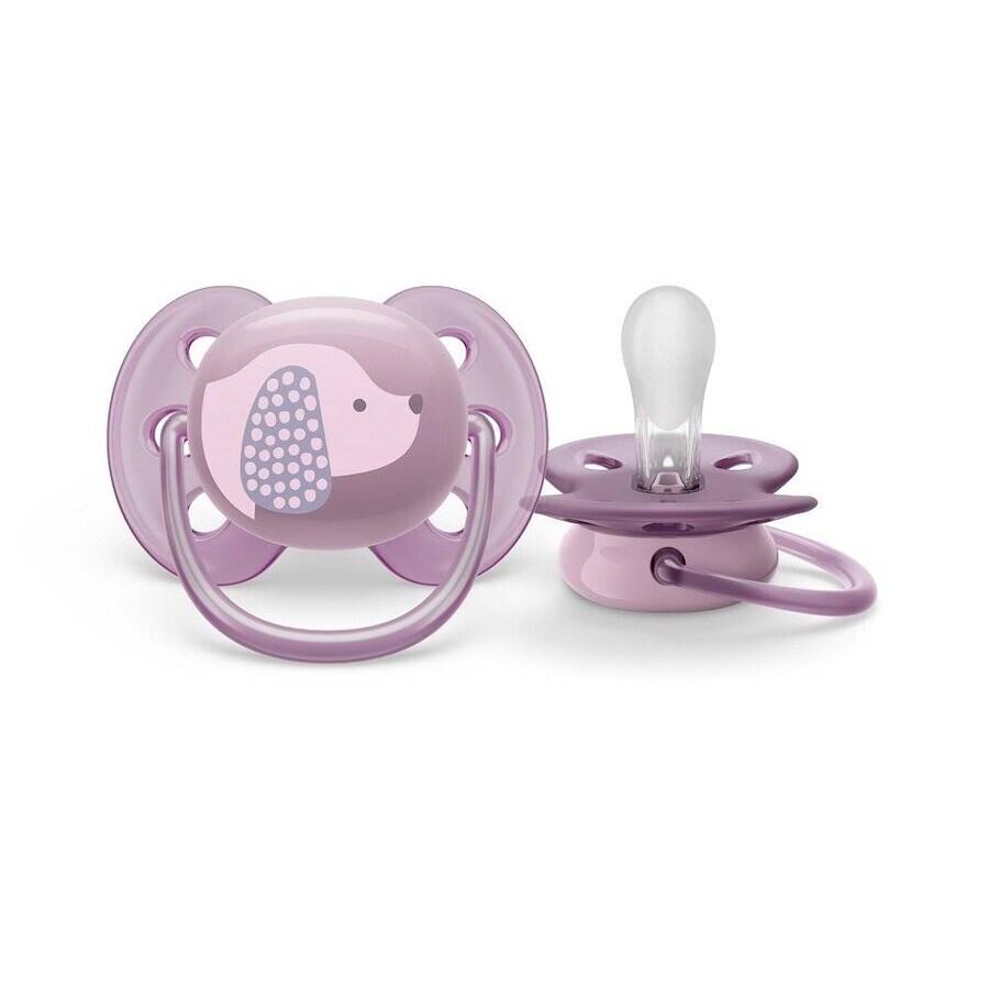 Philips AVENT Sucette Ultrasoft Premium 0-6m Violet 1 pce 1×1 pce, sucette