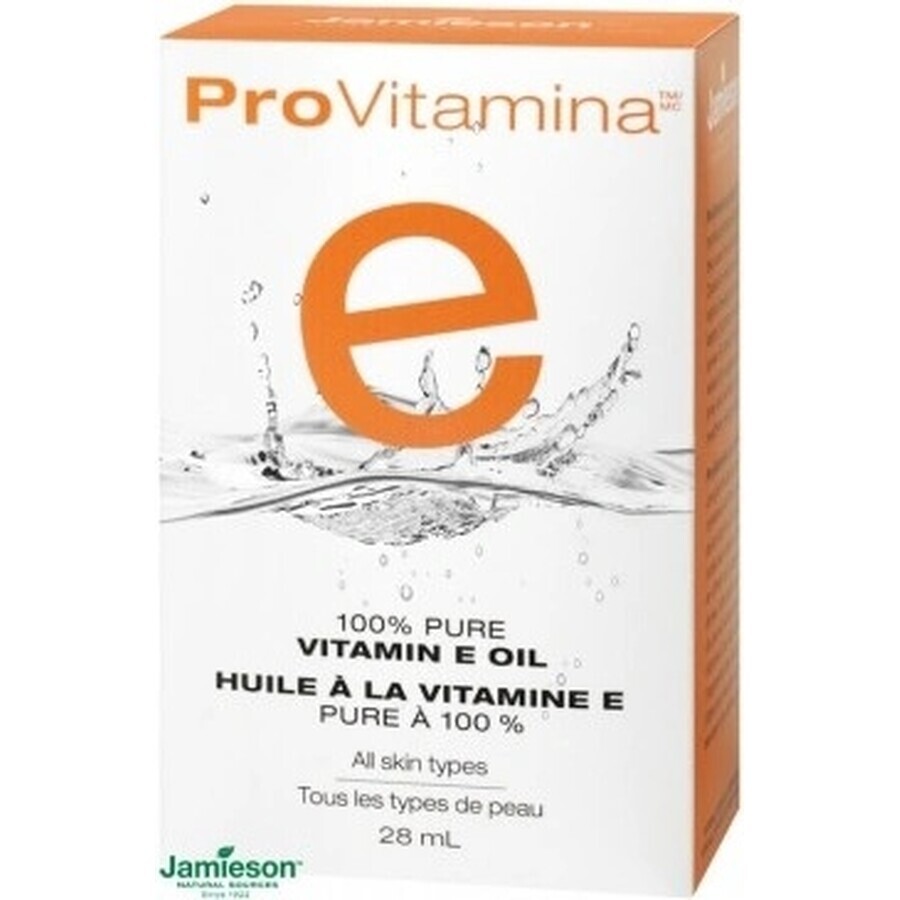 JAMIESON ProVitamin ProVitamin 100% pure vitamine E oil 1×28 ml, huile contre les signes du vieillissement