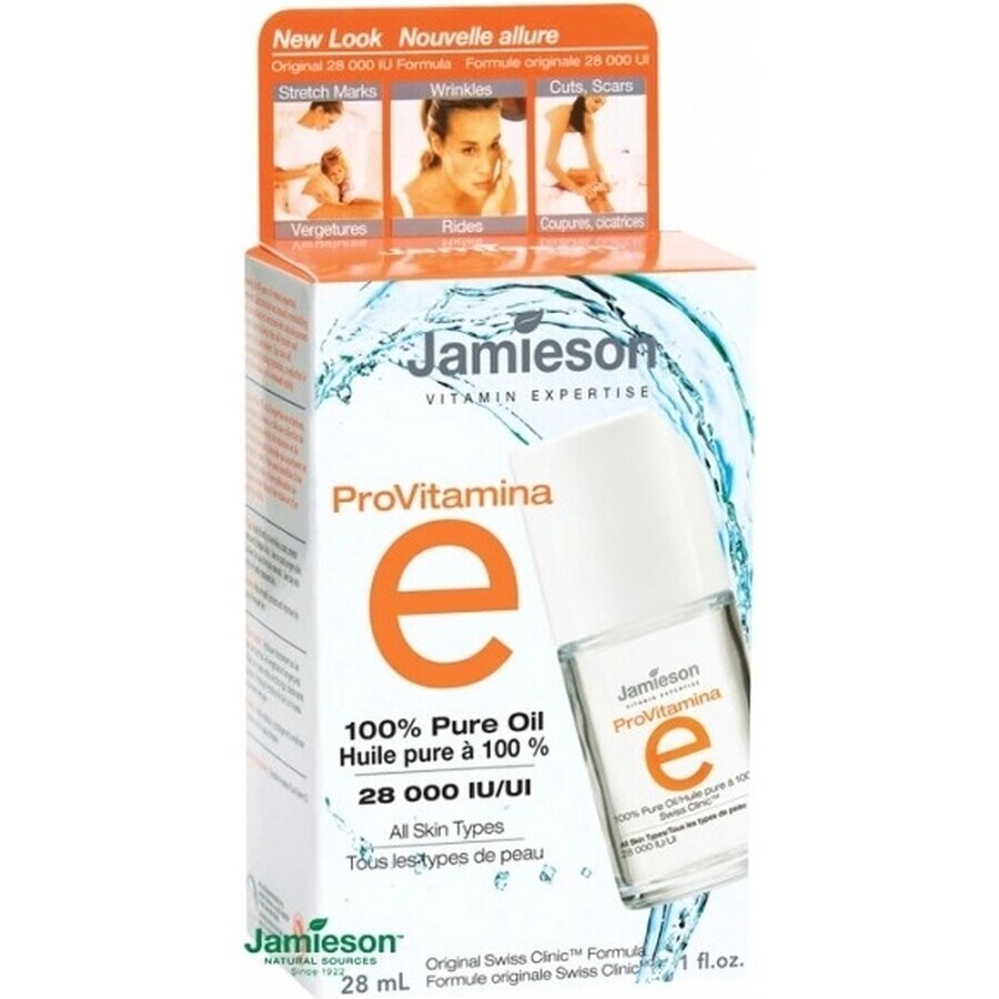 JAMIESON ProVitamin ProVitamin 100% pure vitamine E oil 1×28 ml, huile contre les signes du vieillissement