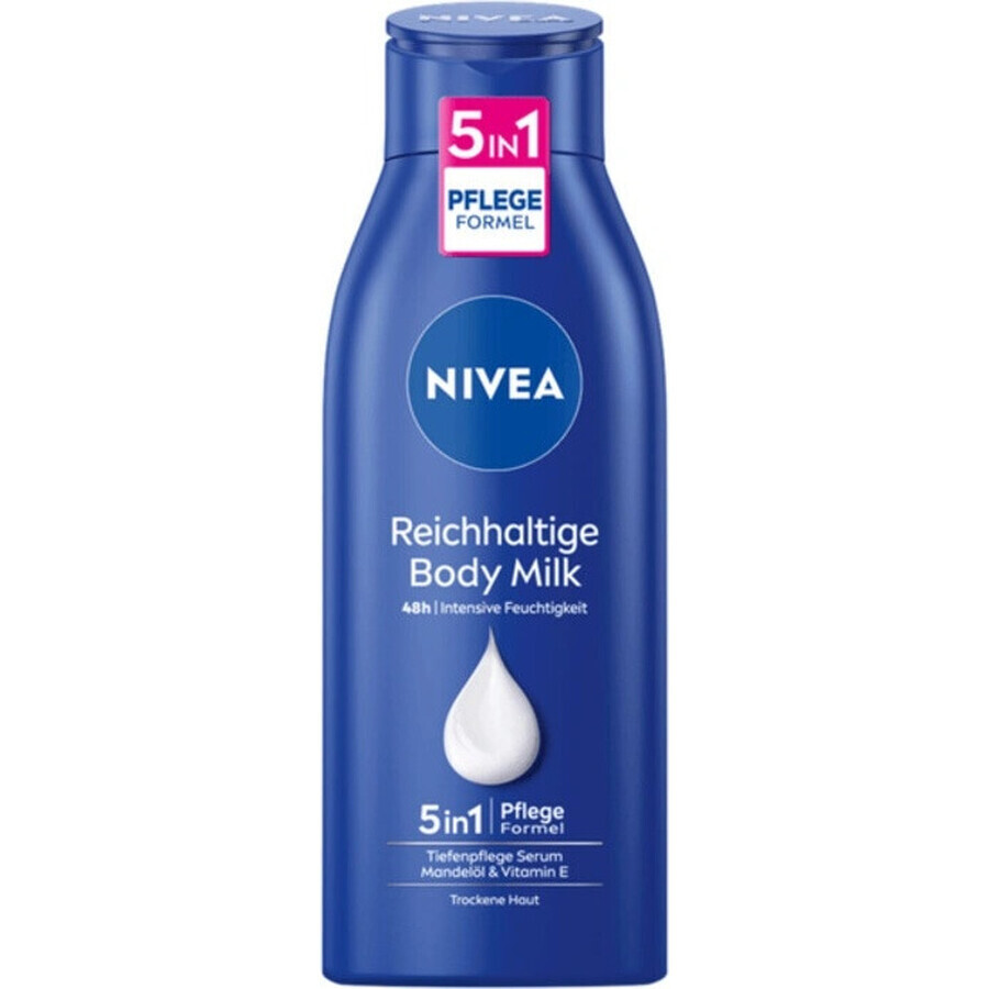 NIVEA LATTE CORPO - SCHIUMA SECCA 1×400 ml, trattamento a lunga durata