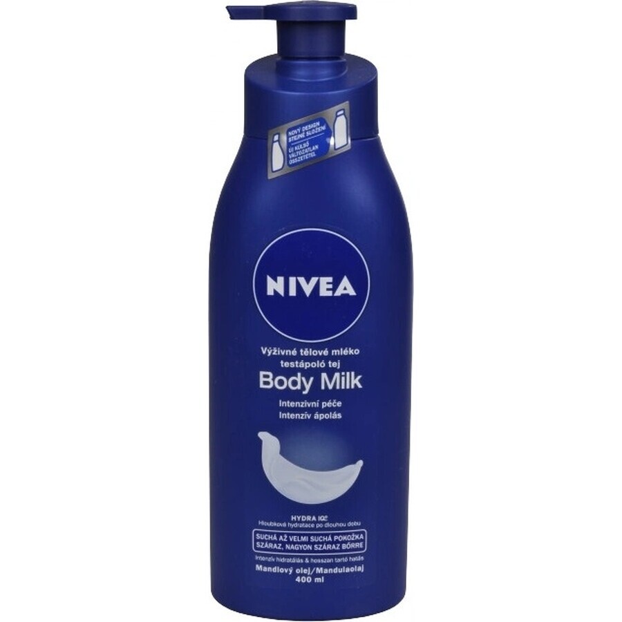 NIVEA LATTE CORPO - SCHIUMA SECCA 1×400 ml, trattamento a lunga durata