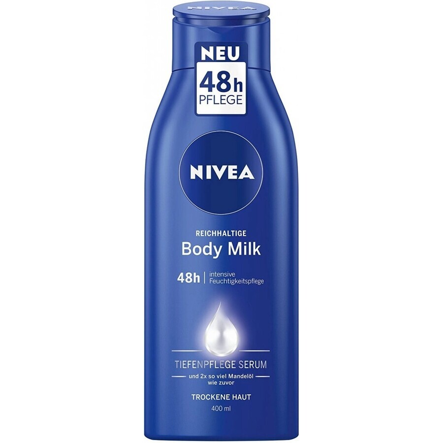 NIVEA LATTE CORPO - SCHIUMA SECCA 1×400 ml, trattamento a lunga durata