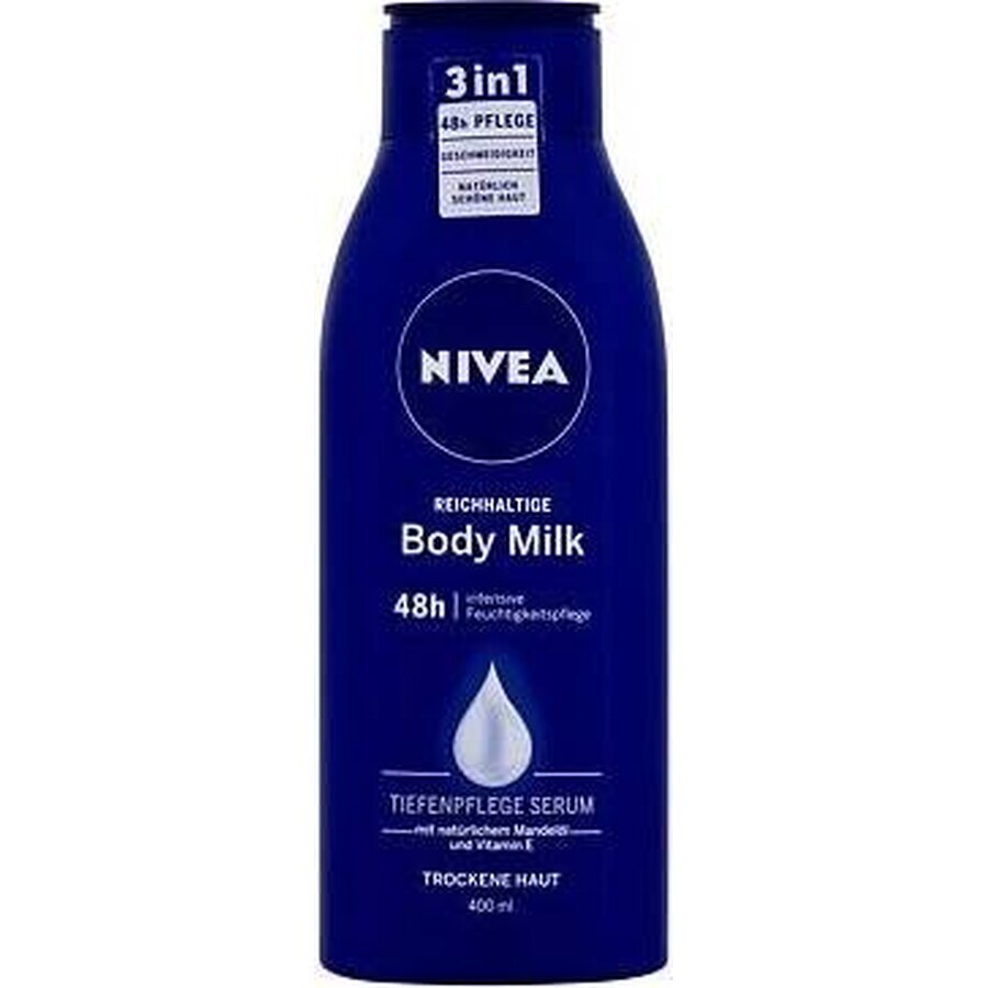 NIVEA LATTE CORPO - SCHIUMA SECCA 1×400 ml, trattamento a lunga durata