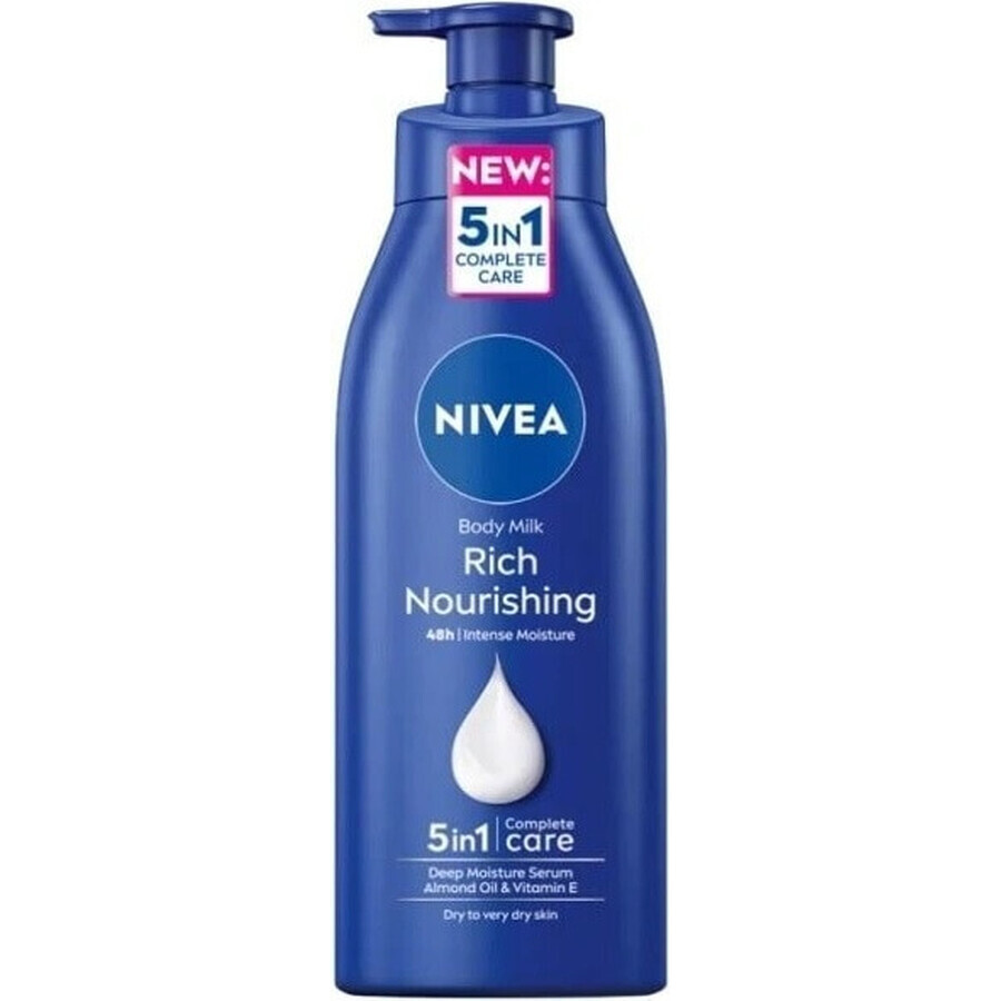 NIVEA LATTE CORPO - SCHIUMA SECCA 1×400 ml, trattamento a lunga durata