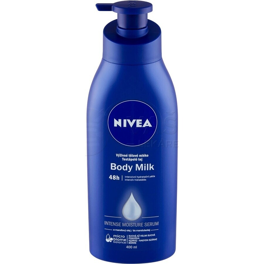 NIVEA LATTE CORPO - SCHIUMA SECCA 1×400 ml, trattamento a lunga durata