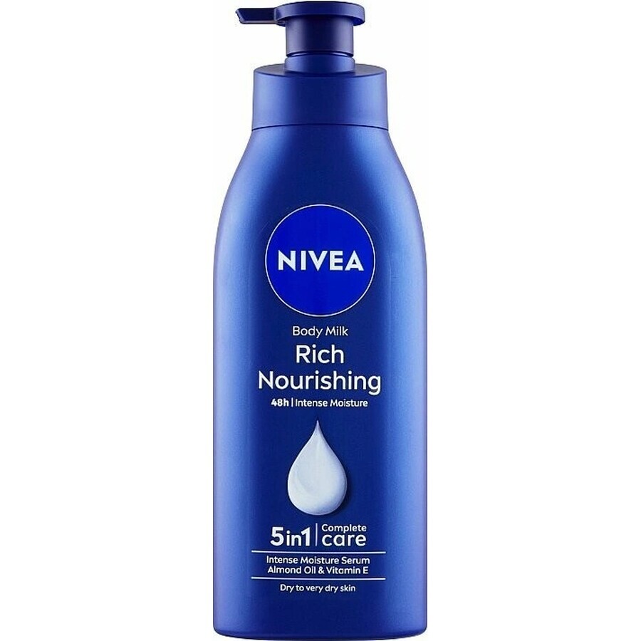 NIVEA LATTE CORPO - SCHIUMA SECCA 1×400 ml, trattamento a lunga durata