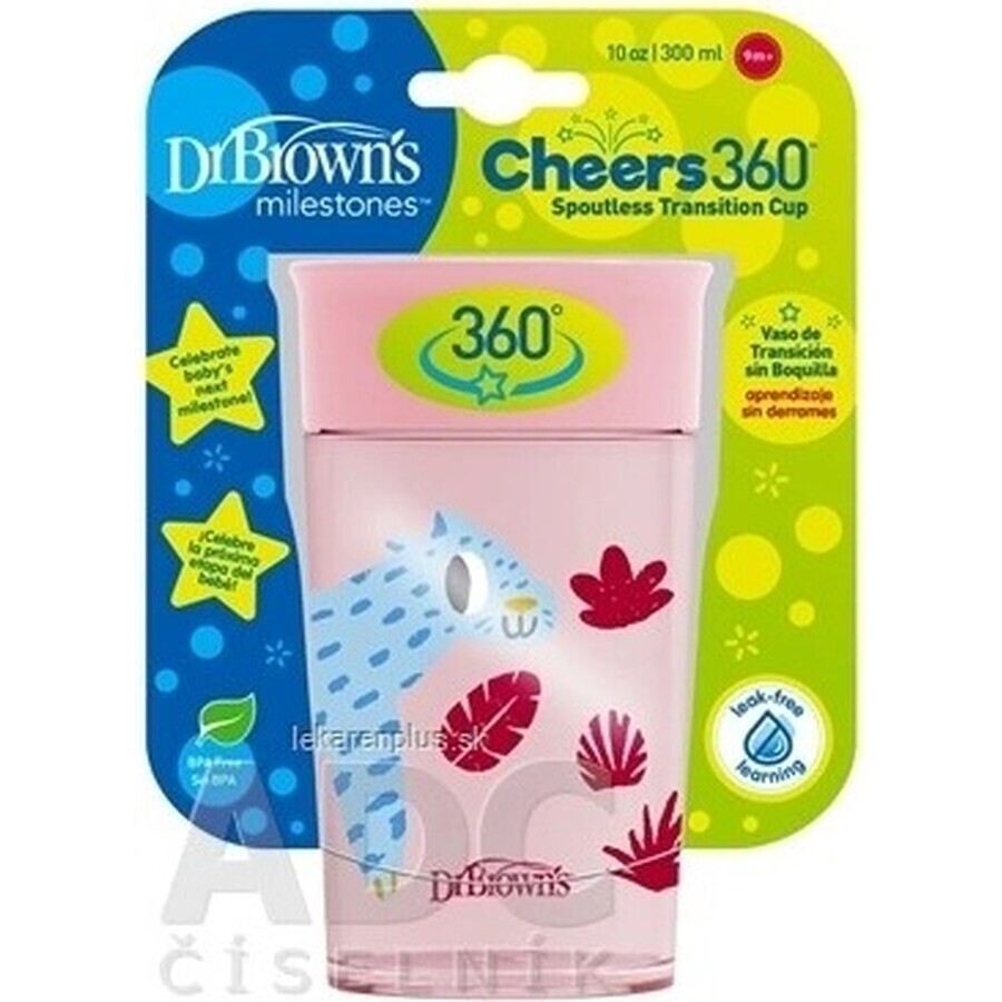 Dr.BROWN'S CHEERS JUNGLE 300 ml 1×1 st, overgangsbeker (9 m.+)