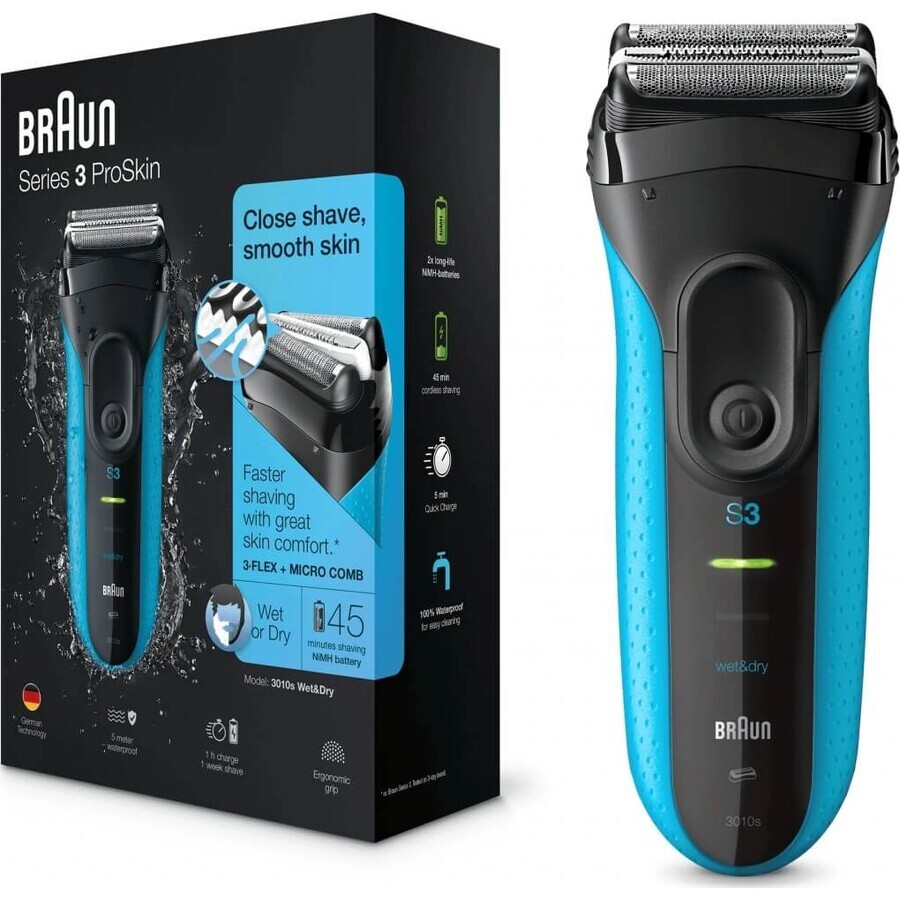 BRAUN Seria 3 3010s W&D 1×1 buc, aparat de ras