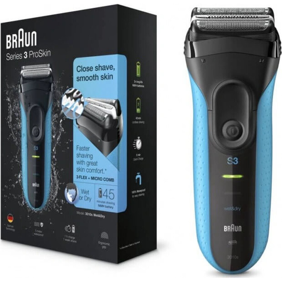 BRAUN Seria 3 3010s W&D 1×1 buc, aparat de ras