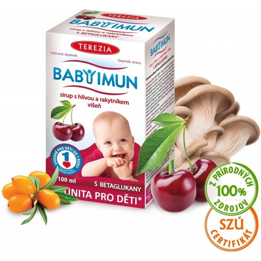 TEREZIA BABY BABY IMMUN sirop à l'aubépine et à l'argousier 1×100 ml, complément alimentaire