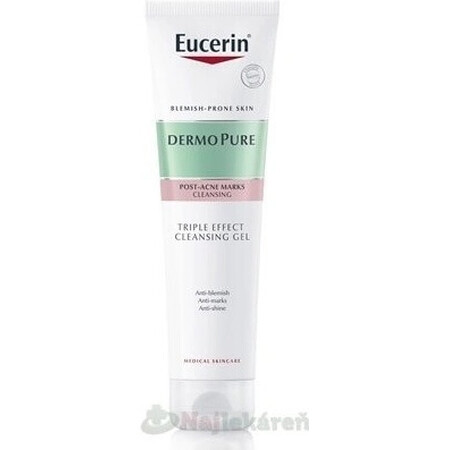 Eucerin DERMOPURE Drievoudig werkende exfoliërende reinigingsgel 1×150 ml, Reinigingsgel