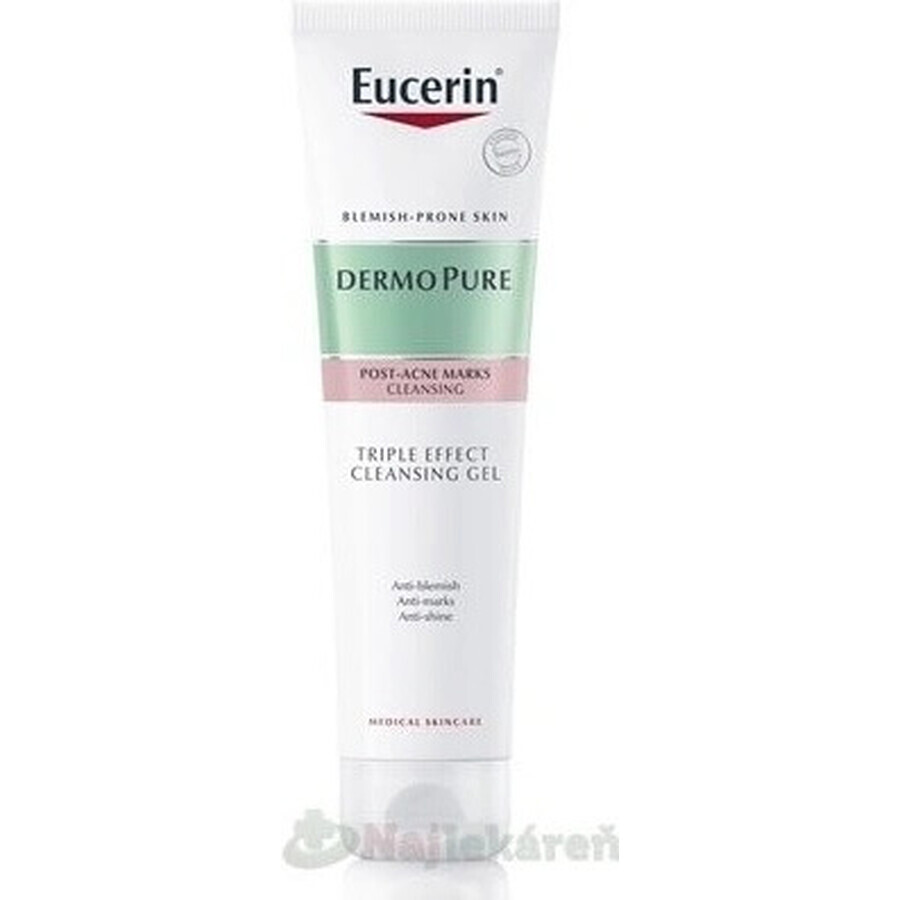 Eucerin DERMOPURE Drievoudig werkende exfoliërende reinigingsgel 1×150 ml, Reinigingsgel