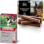 Advantix Spot-on pour chiens de 10 à 25 kg 1×2,5 ml, pipette