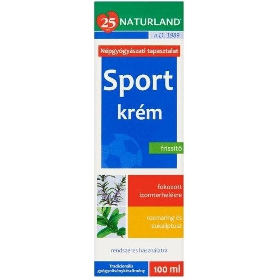 NATURLAND SPORTSMEN CREAM 1×100 ml, crème