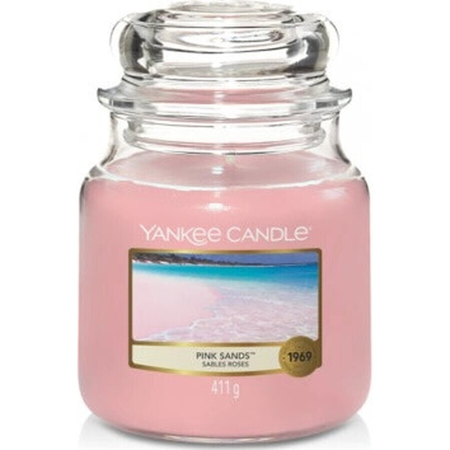 Yankee Candle Pink Sands™ Medium Candle 1×411 g, bougie parfumée