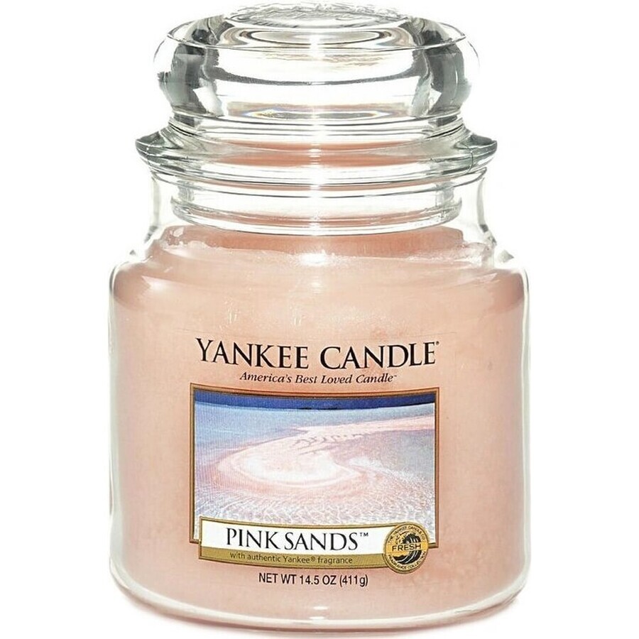 Yankee Candle Pink Sands™ Medium Candle 1×411 g, bougie parfumée