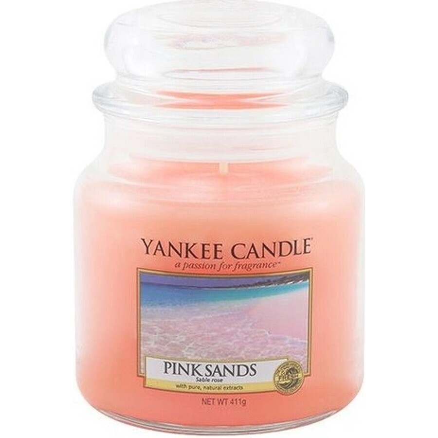 Yankee Candle Pink Sands™ Medium Candle 1×411 g, bougie parfumée