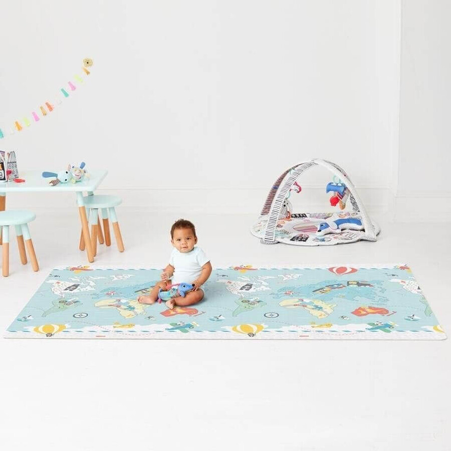 Reversible play mat - Little Traveller 0m+ 1×1 pc, play mat, 218 x 132 x 1,27 cm