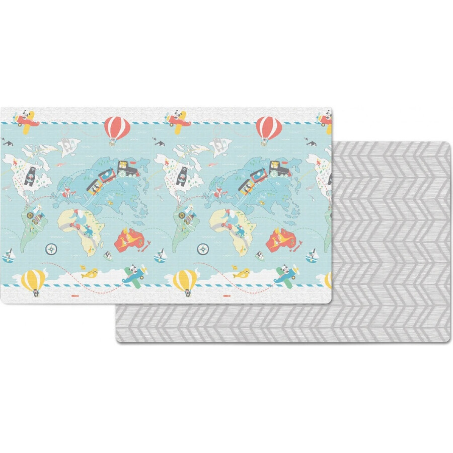 Reversible play mat - Little Traveller 0m+ 1×1 pc, play mat, 218 x 132 x 1,27 cm