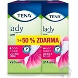 TENA Lady Slim Ultra Mini 1×42 pièces, serviettes hygiéniques pour l'incontinence