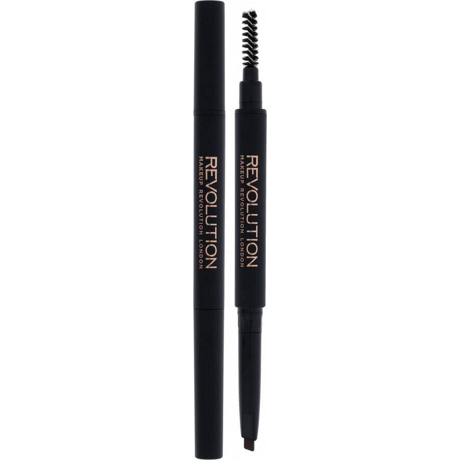 Revolution Duo Medium Brown Eyebrow Pencil 1×1 pc