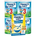 France Lait 3 4x400g + FL bouillie de blé. Set 250g 1×1, lait infantile en poudre set