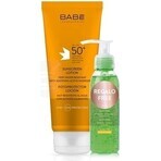 BABÉ SLNKO Lotion solaire SPF50 + gel d'aloe vera 1x1 pc, Lotion solaire + gel d'aloe vera