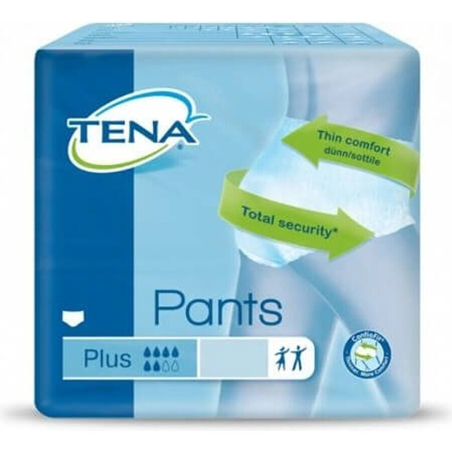 TENA PANTS PLUS EXTRA LARGE 1×12 pezzi, mutandine assorbenti elastiche, assorbimento 1440 ml, circonferenza fianchi 120-160 cm