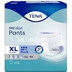 TENA PANTS PLUS EXTRA LARGE 1×12 pezzi, mutandine assorbenti elastiche, assorbimento 1440 ml, circonferenza fianchi 120-160 cm