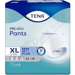 TENA PANTS PLUS EXTRA LARGE 1×12 pezzi, mutandine assorbenti elastiche, assorbimento 1440 ml, circonferenza fianchi 120-160 cm