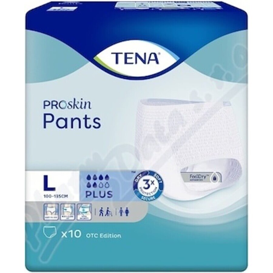 TENA PANTS PLUS EXTRA LARGE 1×12 pezzi, mutandine assorbenti elastiche, assorbimento 1440 ml, circonferenza fianchi 120-160 cm