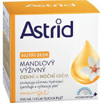 ASTRID ALMOND crème nourrissante de jour et de nuit pour peaux sèches et très sèches 50 ml 1×50 ml, crème pour les mains