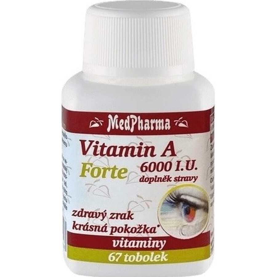 MedPharma Vitamine A 6000 UI Forte 1×67 cps, complément alimentaire