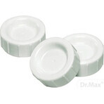 Dr.BROWN'S baby travel caps 1×3 pcs, narrow, plastic caps