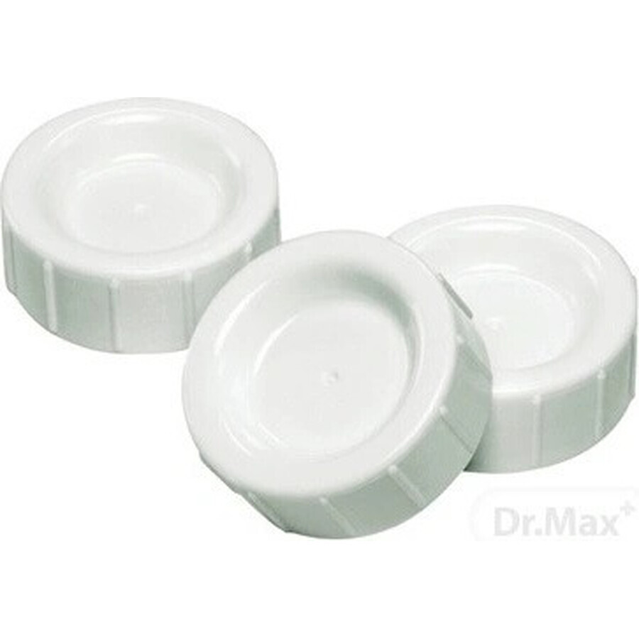 Dr.BROWN'S baby travel caps 1×3 pcs, narrow, plastic caps