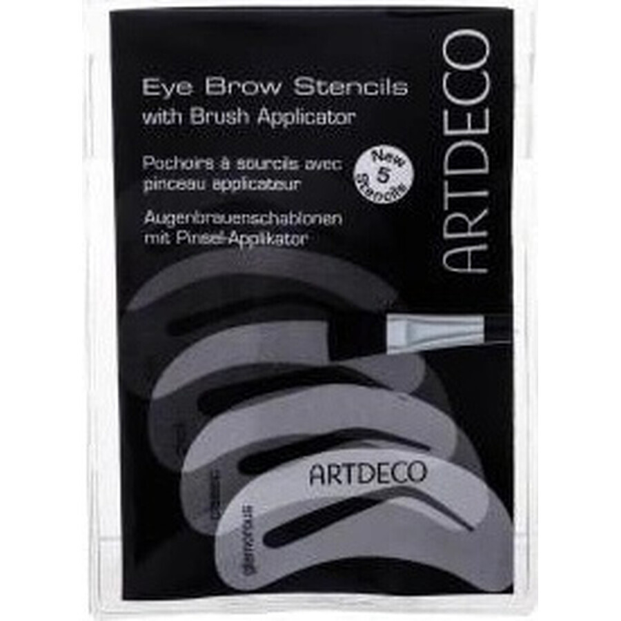 Artdeco Pochoirs à sourcils avec brosse 1×1 pc, Pochoirs à sourcils avec brosse